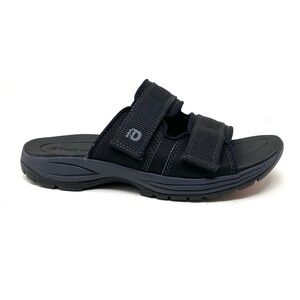 Dunham Black Newport Men’s Water-Friendly Slide Sandals 9D & 10D NIB